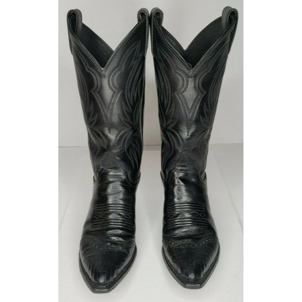 Justin Boots Western, Black, Ladies Size 5.5 B